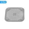 Unique Bargains Square Anti-Slip Bathroom with Suction Cup Drain Protector - 3 of 4