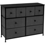 Sorbus Drawer Fabric Dresser for Bedroom Home and Office Black