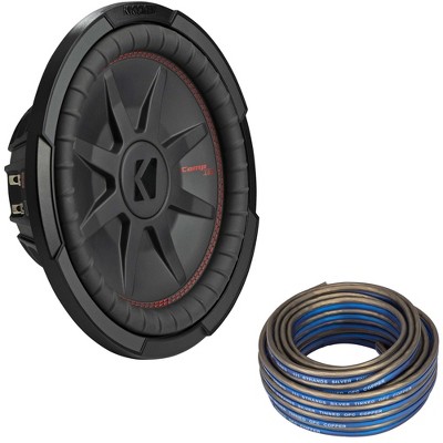 Kicker 48CWRT122 CompRT 12" Subwoofer, DVC, 2-ohm - Includes Speaker Wire