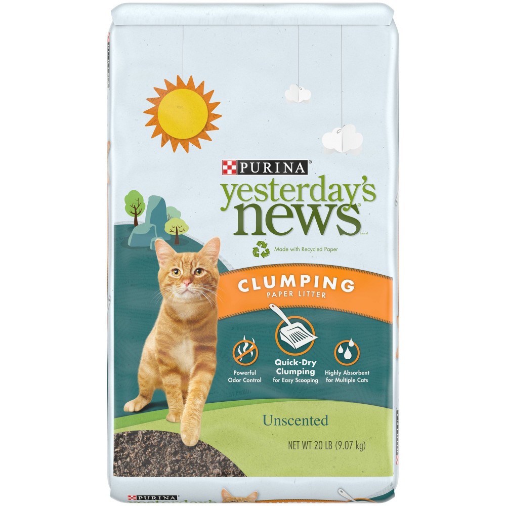 UPC 047557168036 product image for Yesterday's News Cat Litter Unscented - 20lb | upcitemdb.com