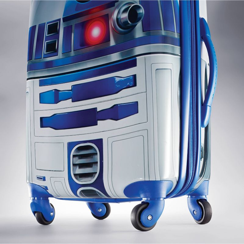 American Tourister Star Wars R2-D2 Hardside Carry On Spinner Suitcase - Silver/Royal Blue, 3 of 9