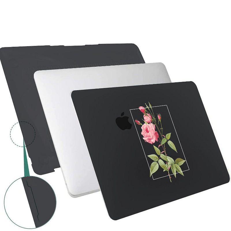 SaharaCase HybridFlex Arts Case for Apple MacBook Air 13" M1 Chip Laptops Black Rose (LT00004), 3 of 8