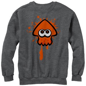 Men's Nintendo Splatoon Orange Inkling Squid Sweatshirt - 1 of 3