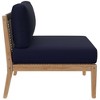 Modway Clearwater Outdoor Patio Teak Wood Armless Chair - 2 of 4