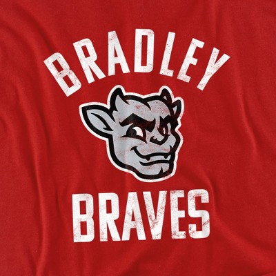 Men's Bradley University Official Braves Logo T-Shirt