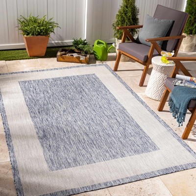 Hauteloom Kiah Blue Indoor & Outdoor Rug