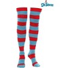 HalloweenCostumes.com One Size Fits Most  Dr. Seuss Thing 1 & Thing 2 Striped Knee High Socks, Red/Blue - 3 of 4