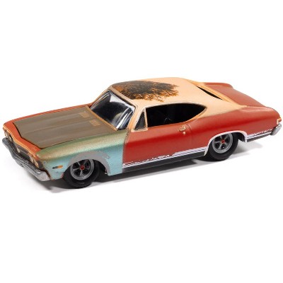 1968 Chevrolet Chevelle SS 396 Matador Red (Weathered) "Project in Progress" Series 1/64 Diecast Model Cars by Johnny Lightning
