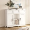 OUTSUPPLY Storage Cabinets with Drawers and Shelves, Accent Cabinet for Living Room, Bedroom, Bathroom - 3 of 4