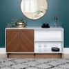 Cesicia White Modern TV Stand for TVs up to 65" - 4 of 4