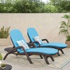 GDFStudio Ethan Outdoor Faux Wicker Adjustable Chaise Lounges with Cushion (Set of 2) - 2 of 4