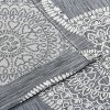 Traditional Medallion Jacquard Room Darkening Curtain 2-Panel Set with Grommet Topper - Blue Nile Mills - 4 of 4