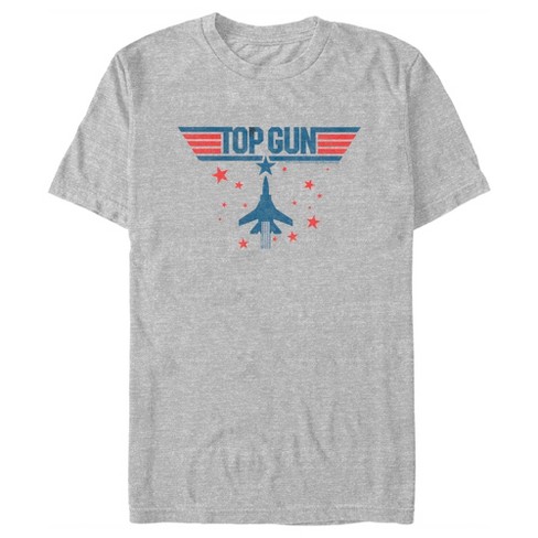 Men's Top Gun Fighter Jet And Stars Logo T-shirt : Target