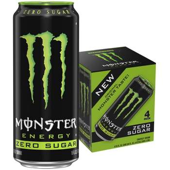Monster Energy Zero Sugar Energy Drink - 4pk/16 fl oz Cans