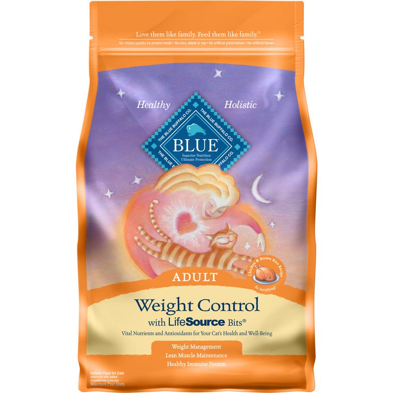 Blue Buffalo Tastefuls with Chicken Weight Control Natural Adult Dry Cat Food, 1 of 9