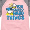 Girls' - Disney - You Can Do Hard Things Shirt Tail Raglan Graphic T-shirt - 2 of 4