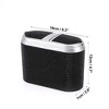 Unique Bargains Car Trash Can Hanging Car Door Rhinestone Plastic Trash Bin Black 1 Pcs - 4 of 4
