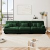 134" Modular Chenille Sectional Sofa with Deep Cloud Cushions & Round Bolster Arms, 3 Seater  Couch for Living Room-3irtyhousy - 2 of 4