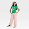 Girls' Peanuts Football League Short Sleeve T-Shirt - Green - 4 of 4