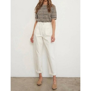 Women's High Rise Elastic Paperbag Waist Slouch Jeans - Insane Gene - 1 of 3