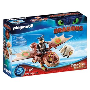 Playmobil Dragon Racing Fishlegs & Meatlug 70729 Playset 14pc - 1 of 1