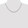 Black Bow Jewelry 2.5mm Sterling Silver Diamond Cut Solid Round Franco Chain Necklace - 2 of 4