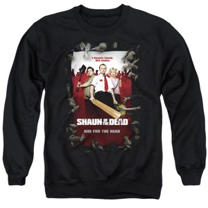 Shaun Of The Dead Poster Adult Crewneck Sweatshirt - 1 of 4