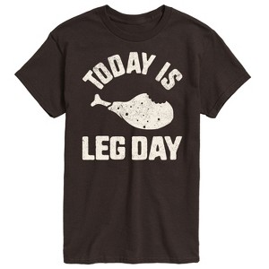 Men's - Instant Message - Today Is Leg Day Short Sleeve Graphic T-Shirt - 1 of 4