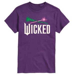 Men's - Wicked - Wand And Broomstick Logo Short Sleeve Graphic T-Shirt - 1 of 4