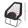 Zenithen Black Hexagon Bungee Chair For Dorm, Bed, Living Room, 32" (Pack of 1) - 4 of 4