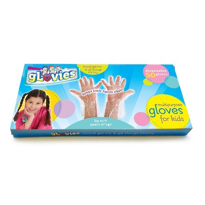 Glovies Multipurpose Disposable Gloves for Kids Up to 9 years 50 count MKBLX002B50