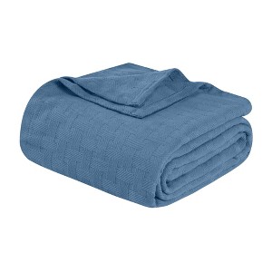 Basketweave Cotton Blanket by Blue Nile Mills - 1 of 4