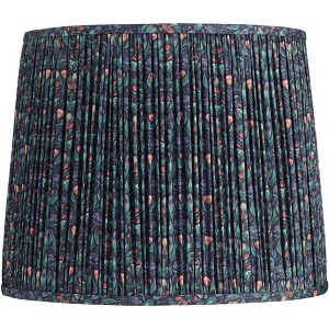 Springcrest Sally Blue Green Floral Pleated Lamp Shade 13x15x12 - 1 of 4