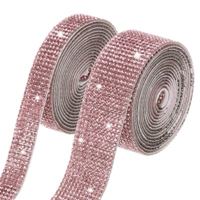 Unique Bargains Rhinestone Self-Adhesive DIY Crafts Crystal Ribbon 1 Pc