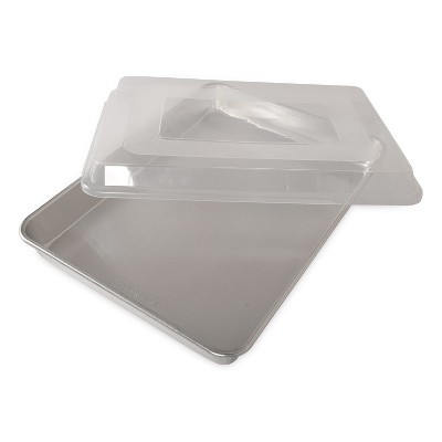 nordic ware natural aluminum commercial baker's half sheet with lid