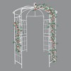 JUJABU Birdcage Shape Metal Garden Arch Gazebo 81.3" Dia x 114.2" High for Wedding Ceremony Cream White - 4 of 4