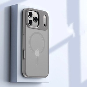 Clotth Skin-feel Magnetic Case for iPhone 17 Pro Max - Transparent Anti-Fall Protective Case for Apple iPhone - 1 of 4