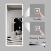 LED Bathroom Mirror: Full Length, Wall Mounted, Rounded Corners, Suitable for Bedroom, Living Room, Hotel - 3 of 4