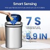 LunaLulinlk 13 Gallon Stainless Steel Touchless Kitchen Trash Can with Motion Sensor for Indoor Use(Silver) - 2 of 4