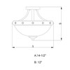 Vaxcel Halifax 2 - Light Flush Mount in  Aged Walnut - 3 of 4