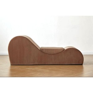CAVINAS Bean Bag Chair Chaise Lounge Chair Oversized Sofa Couch with for High-Density Foam for Living Room, Bedroom, Brown - 1 of 4