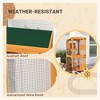 LOVMOR 71" Wooden Large Cat House with High-Up Resting Box - 2 of 4