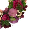 Northlight Wooden Floral Artificial Spring Wreath with Dried Pods - 13.5" - 4 of 4