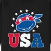 Men's - Teenage Mutant Ninja Turtles - Raphael USA Red White Blue Graphic Fleece Sweatshirt - 2 of 4