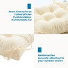 BLISSWALK Outdoor Chair Cushions,40"x20"x4",Low BackTufted Thick Outdoor Wicker Lawn Seat Cushion with Ties for Patio Furniture - 4 of 4