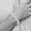 Black Bow Jewelry Men's 10mm Stainless Steel and Diamond Bracelet - 8.5 Inch - 4 of 4