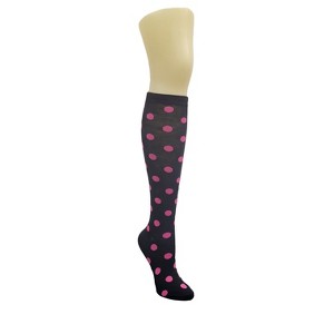 Colorful Polka Dot Patterned Knee High Socks from the Sock Panda (Women's Sizes, Adult Medium) - 1 of 3