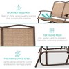 Best Choice Products 2-Person Outdoor Swing Glider, Steel Patio Loveseat, Bench Rocker w/ Armrests - 3 of 4