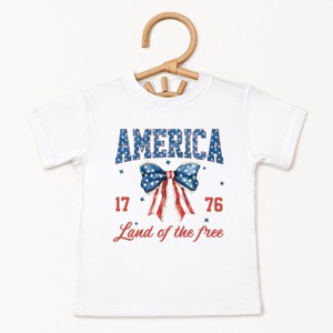 The Juniper Shop America Land of the Free Coquette Toddler Short Sleeve Tee - 1 of 4
