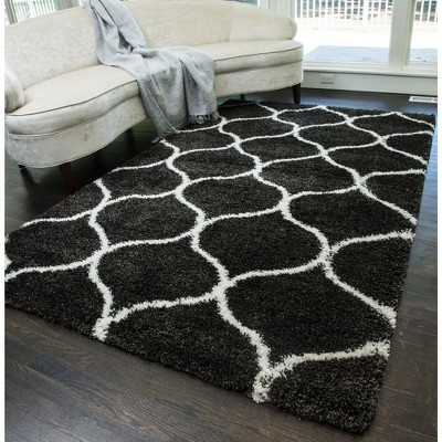 Rugs America Cloud Shag Geometric Contemporary Area Rug